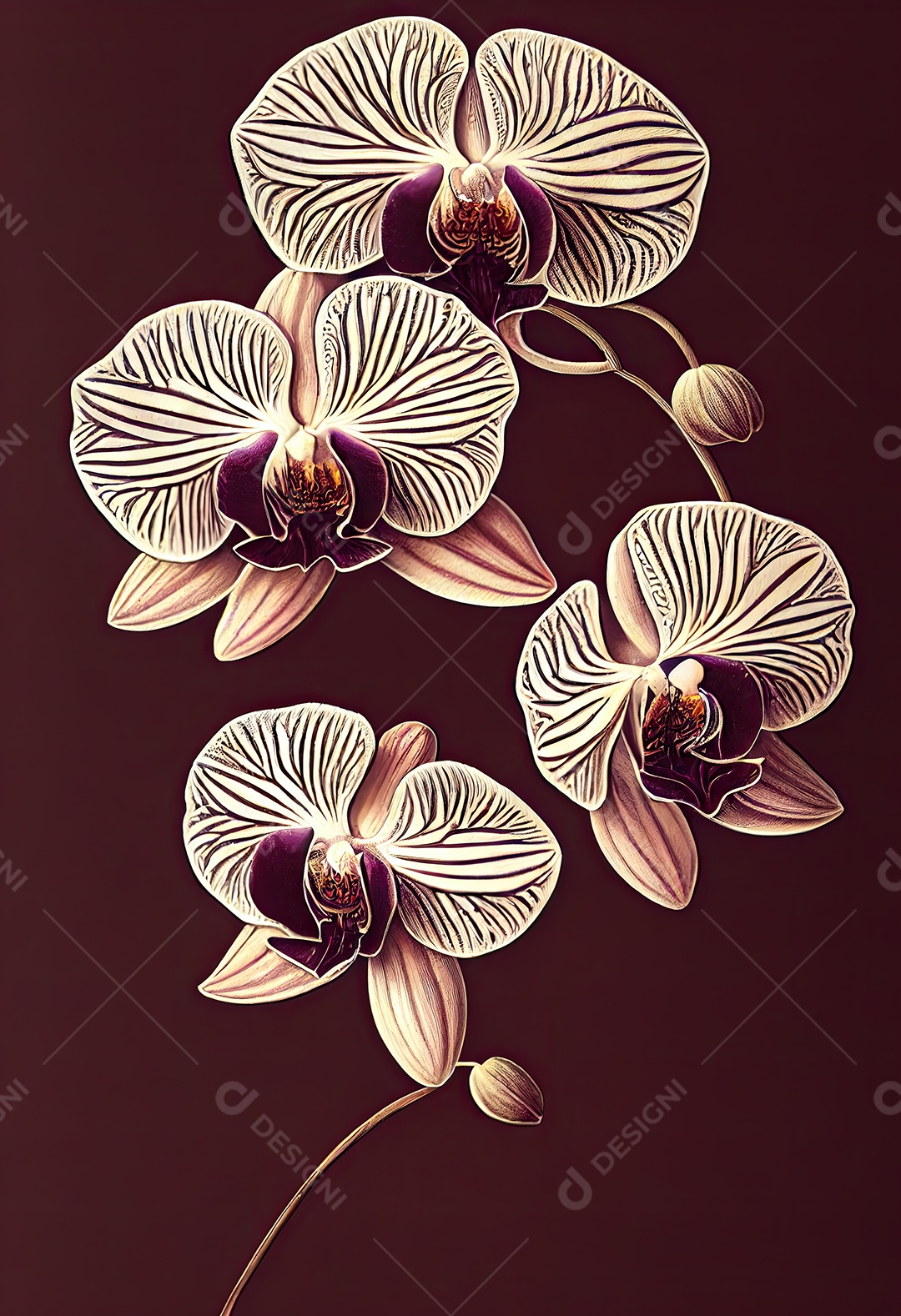 ilustração de orquídea