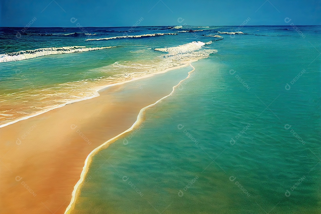 ilustração de praia