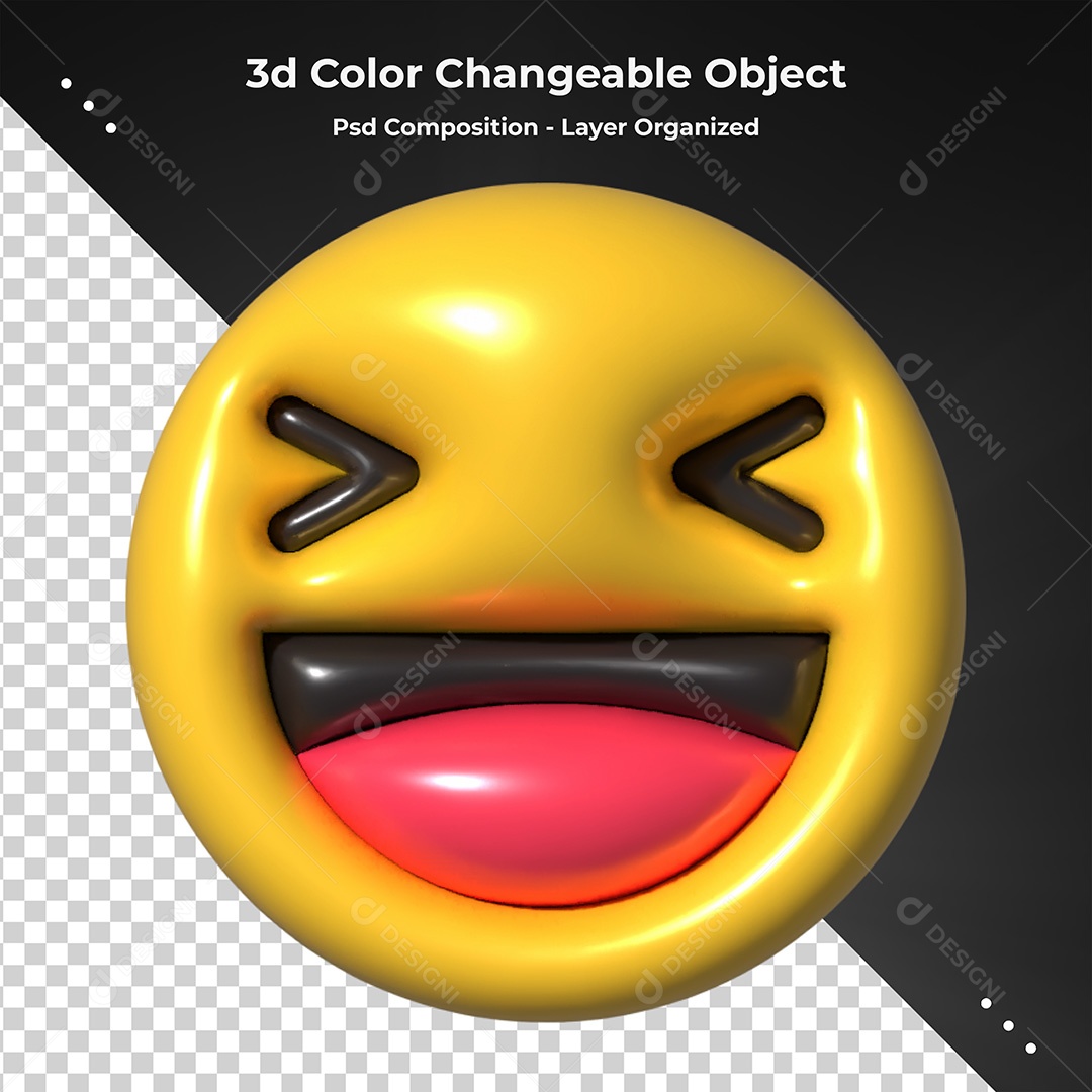 Emoji 3D Elemento Para Composição PSD