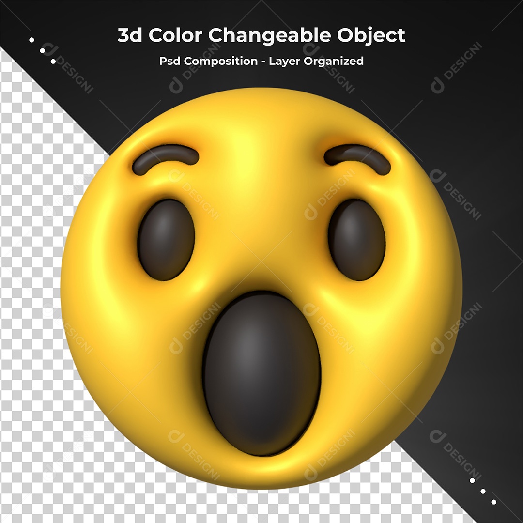 Emoji 3D Elemento Para Composição PSD