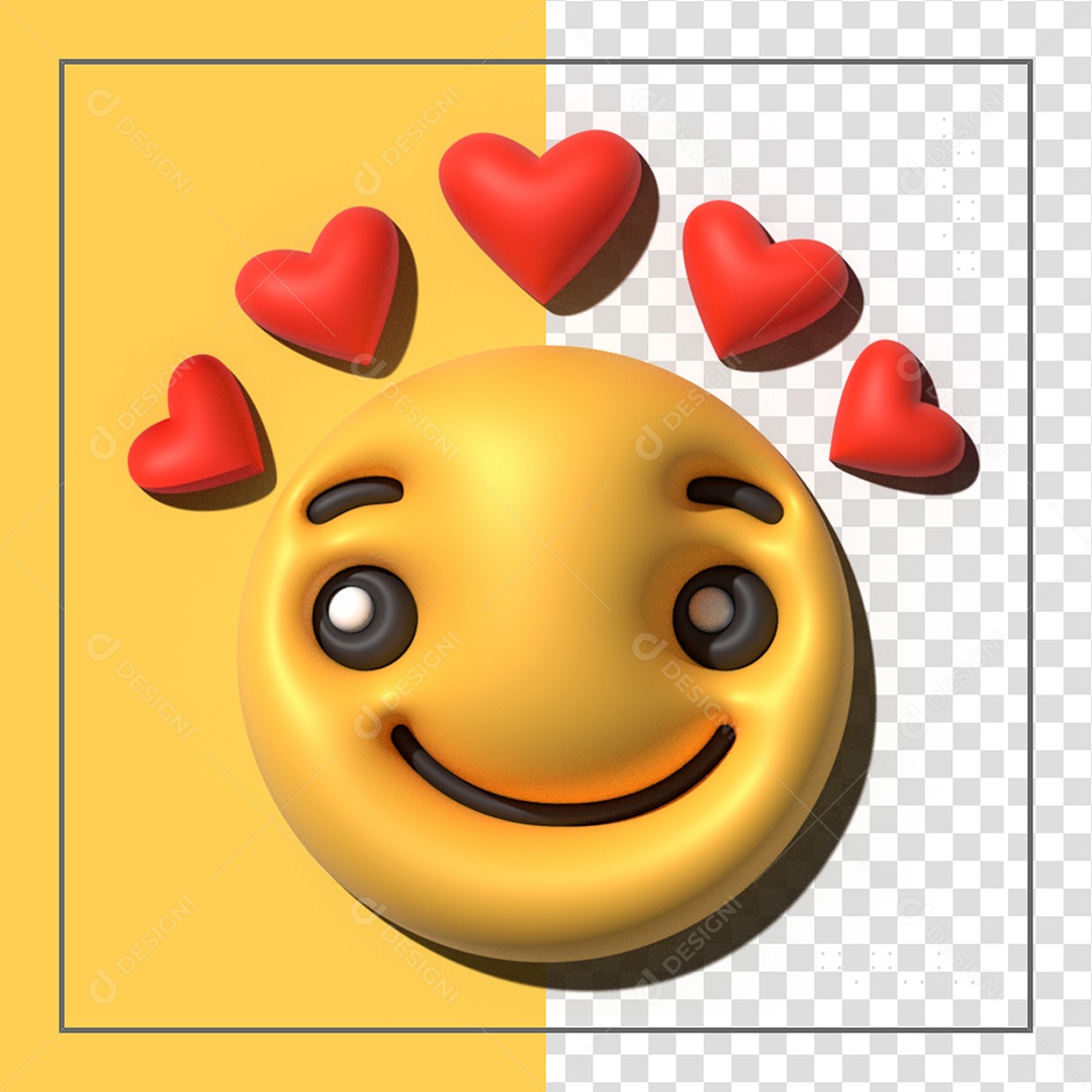 Emoji 3D Elemento Para Composição PSD