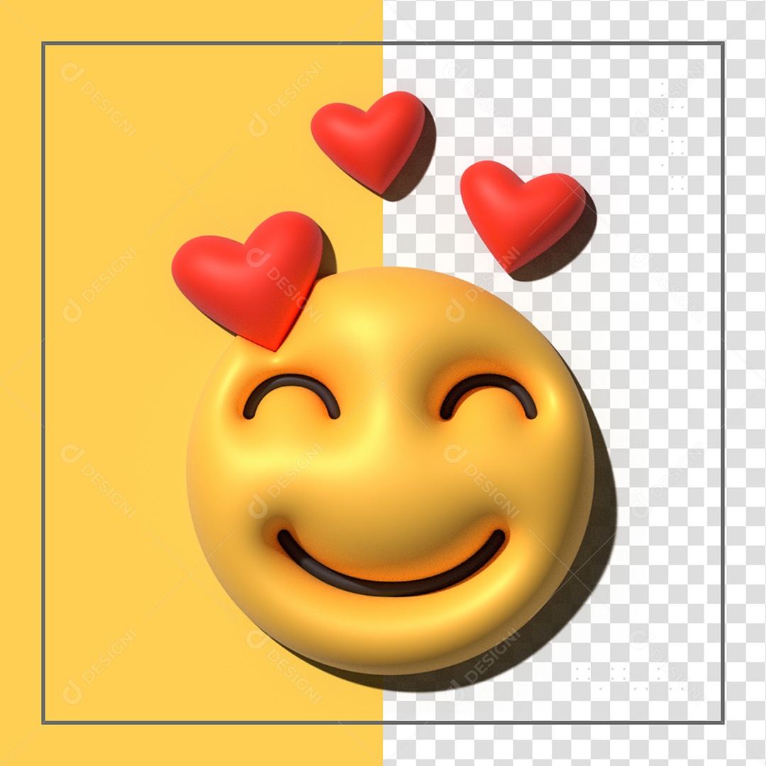 Emoji 3D Elemento Para Composição PSD