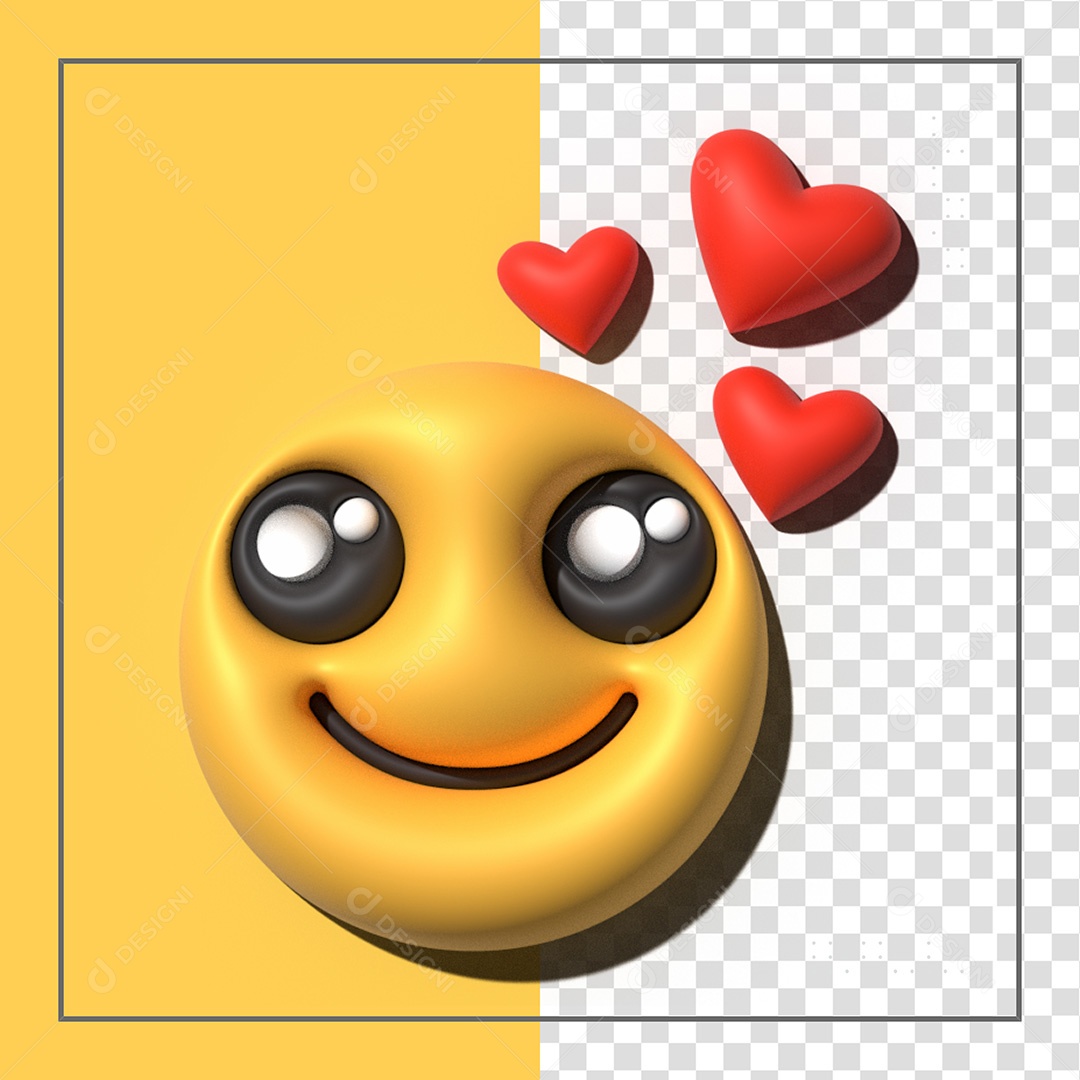 Emoji 3D Elemento Para Composição PSD