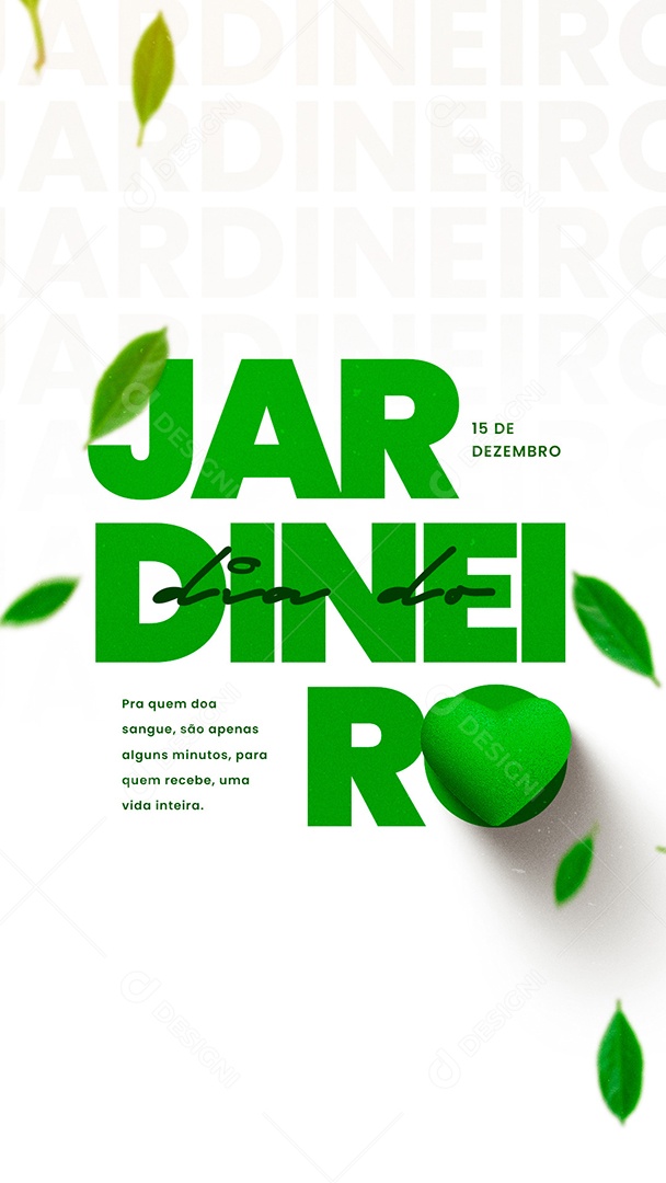 Story Dia do Jardineiro 15 de Dezembro Social Media PSD Editável