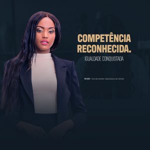Dia da Mulher Operadora do Direito Competência Reconhecida Igualdade Conquistada Social Media PSD Editável