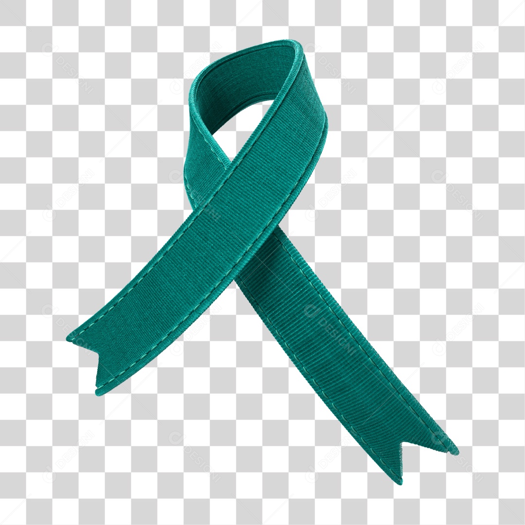 Elemento 3D Para Composição Laço Verde PNG Transparente