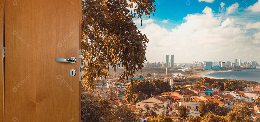 Abrindo a porta para um novo lugar especial. Praia da Cidade do Recife