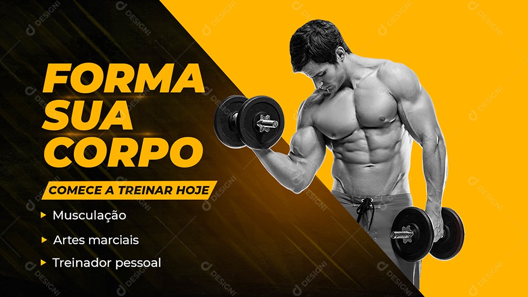 Thumbnail Forme Seu Corpo Social Media EPS Editável