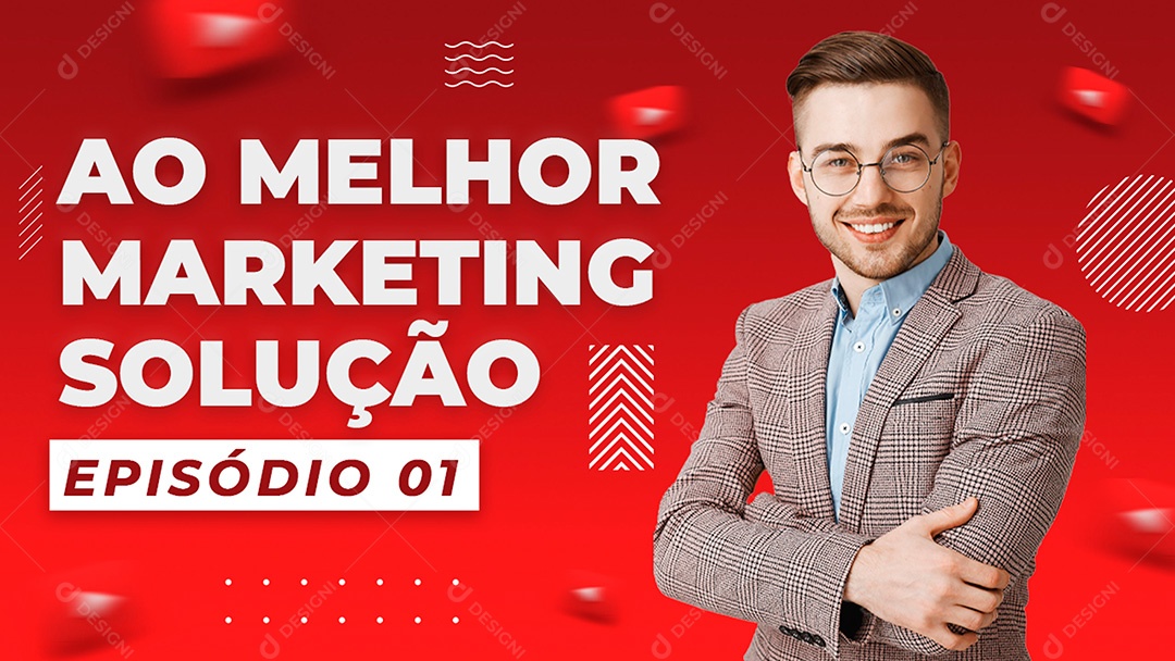 Thumbnail Ao Melhor Marketing Social Media EPS Editável