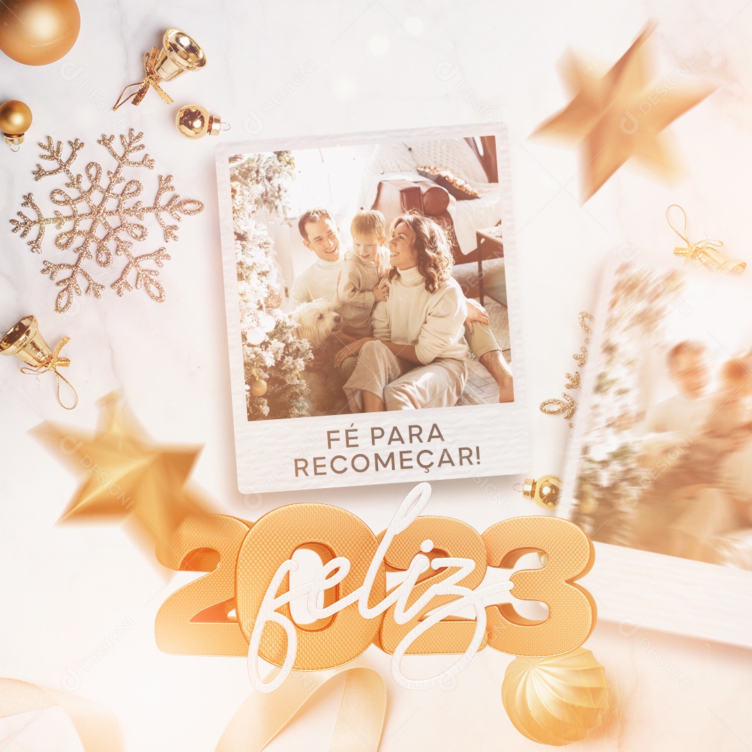 Post Feliz Ano Novo PSD Social Media PSD Editável