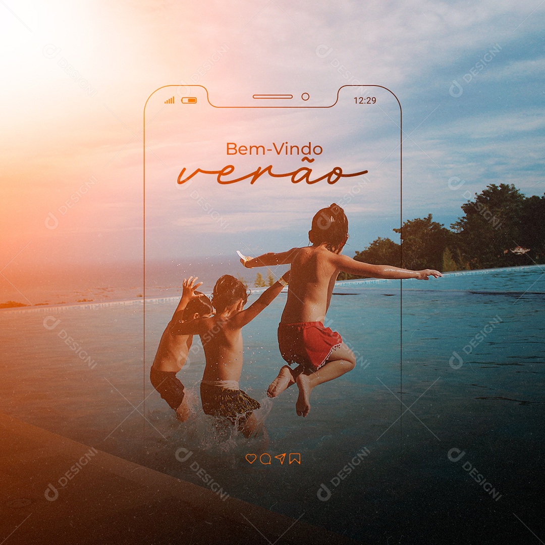 Welcome Summer Social Media Editable PSD
