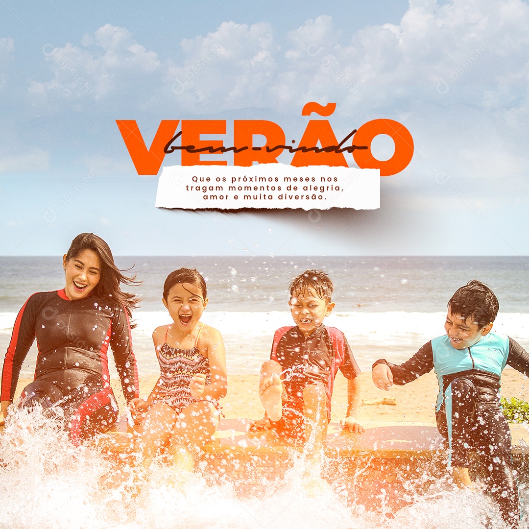 Que os Próximos Meses nos Tragam Momentos de Alegria Verão Social Media PSD Editável