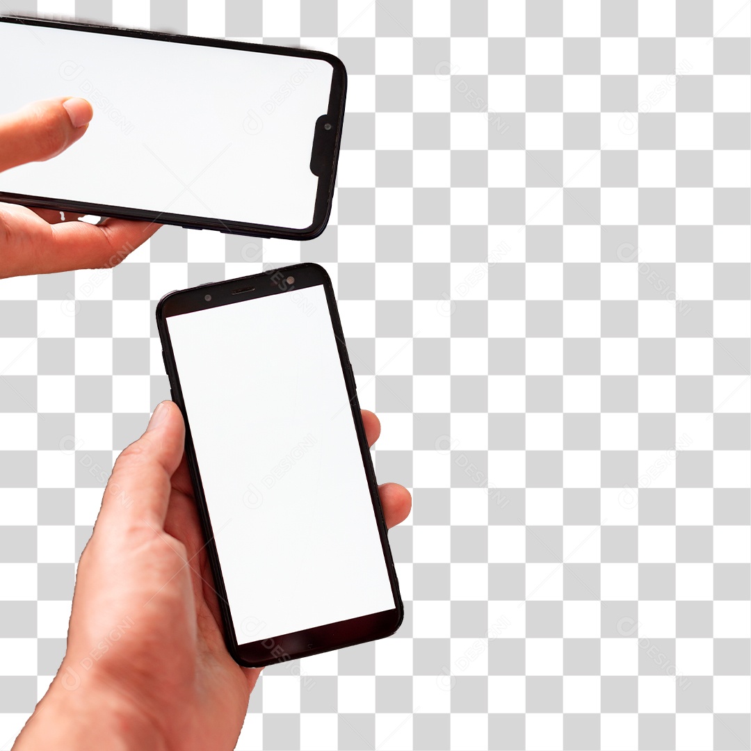 Mão Segurando Celular PNG Transparente