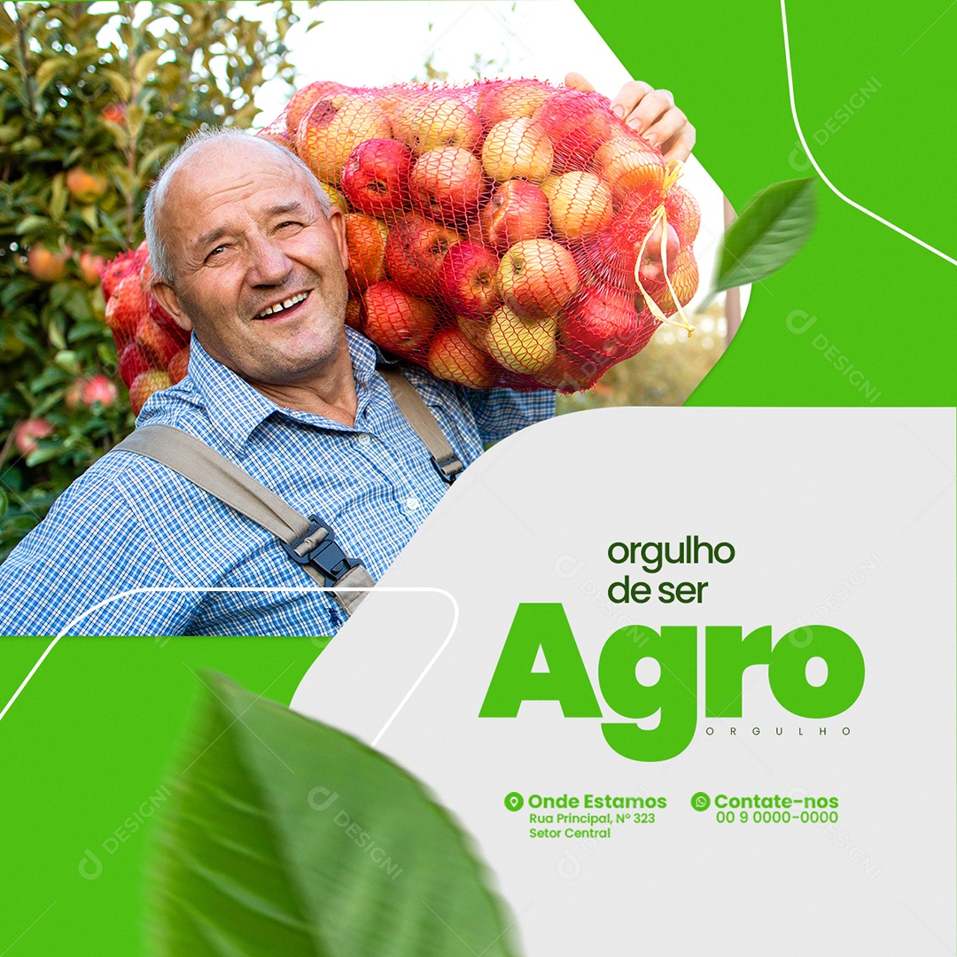 Agronegócio Orgulho de Ser Agro Social Media PSD Editável