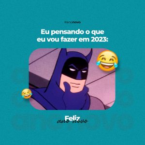 Eu Pensando o Que Eu Vou Fazer em 2023 Meme Feliz Ano Novo Social Media PSD Editável