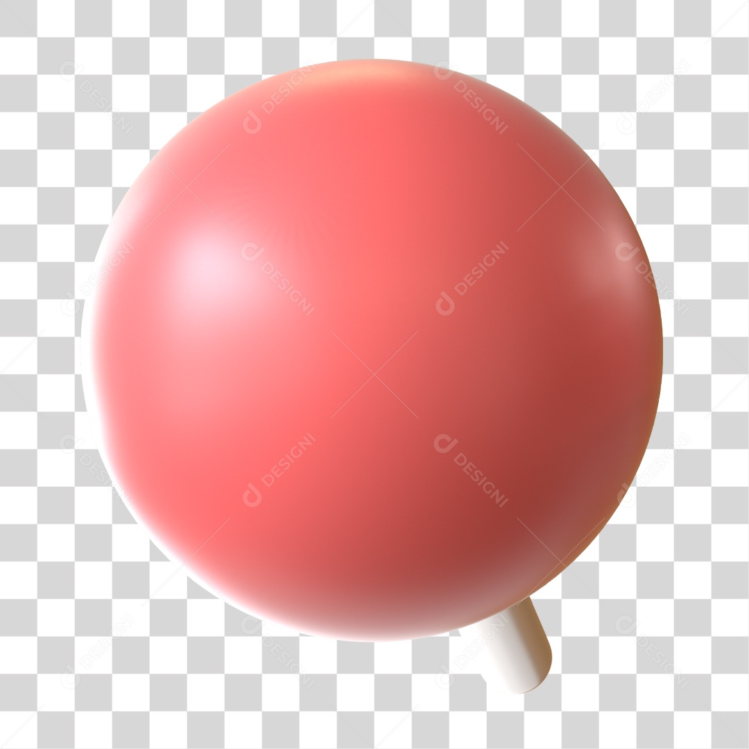 Elemento 3D Para Composição Alfinete Vermelho PNG Transparente