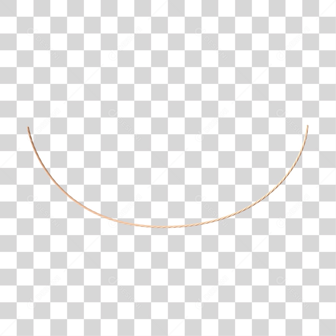Elemento 3D Para Composição Corda PNG Transparente