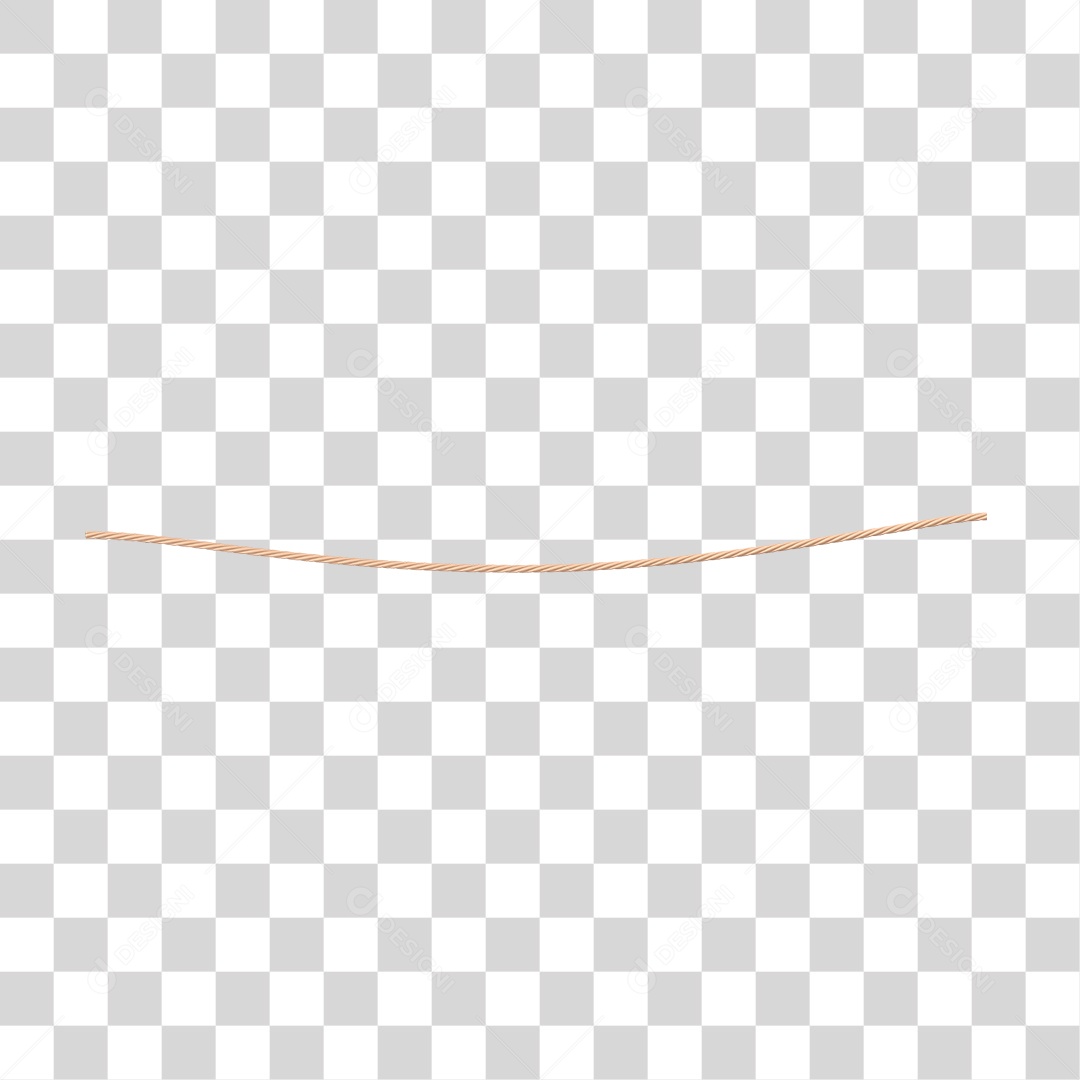 Elemento 3D Para Composição Corda PNG Transparente
