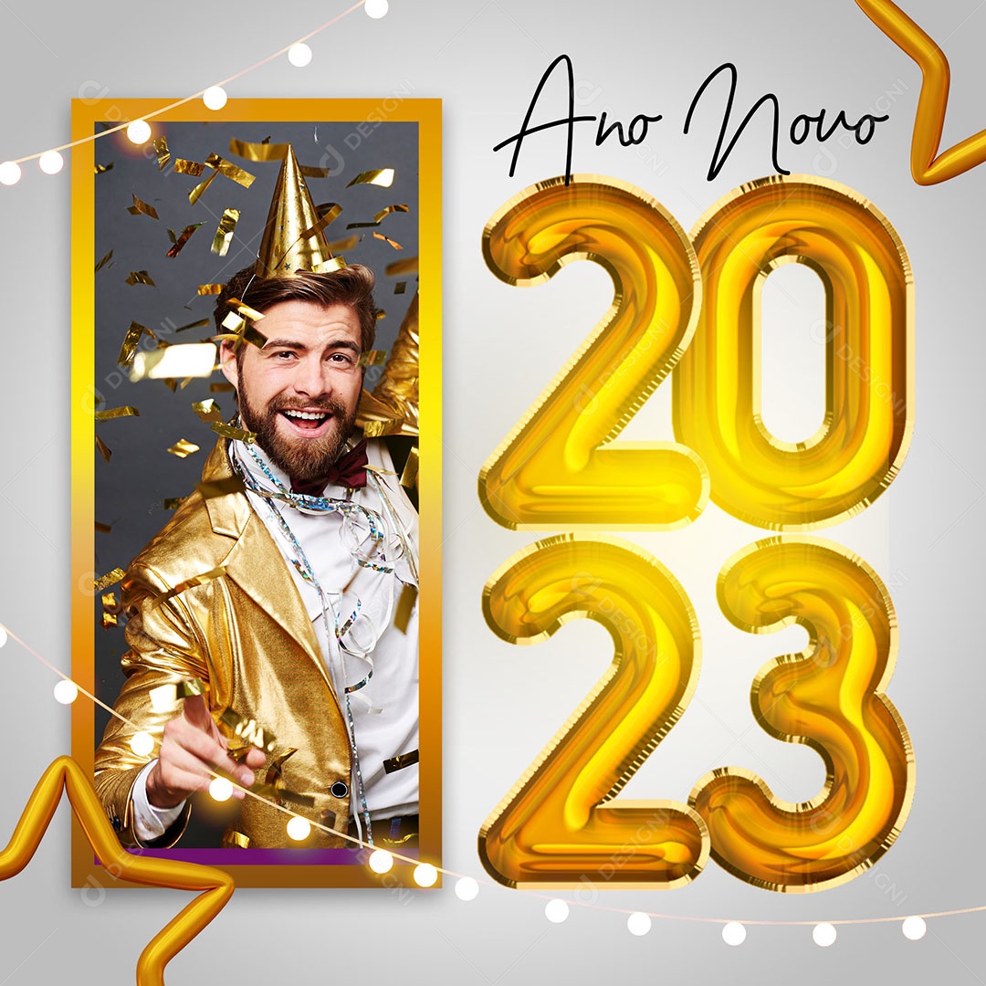 Ano Novo 2023 Social Media PSD Editável