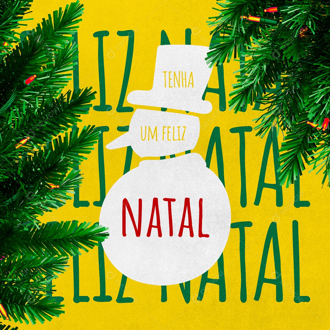 Tenha um Feliz Natal 25 de Dezembro Social Media PSD Editável