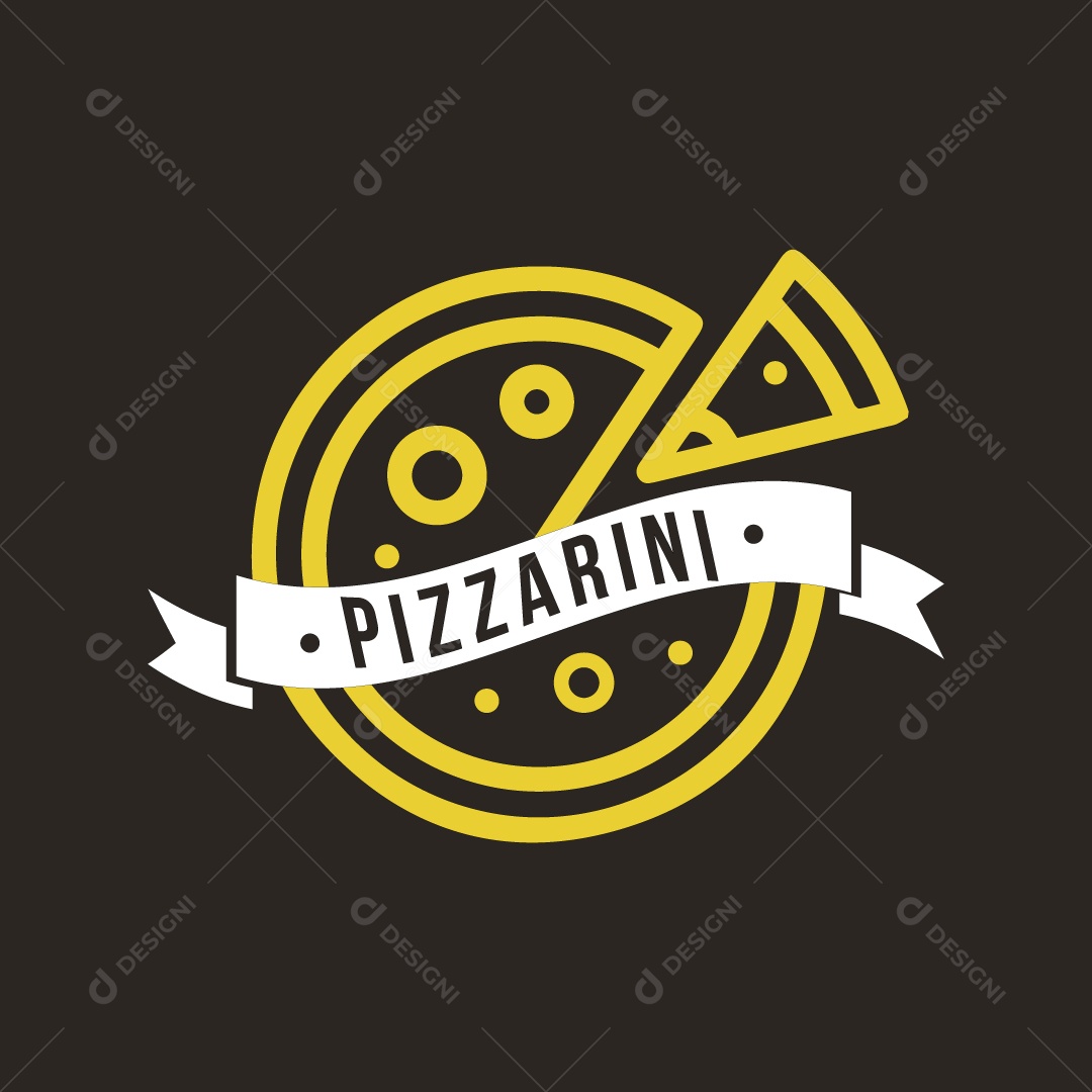 Logo Pizzaria AI Editável