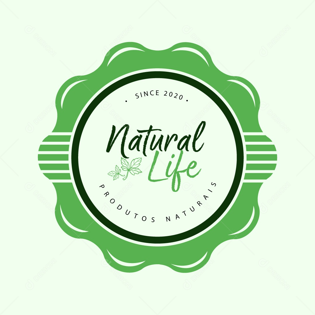 Logo Produtos Naturais AI Editável