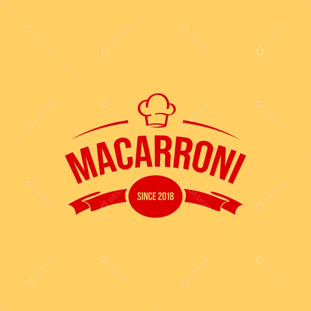 Logo Casa de Massas Macarroni AI Editável