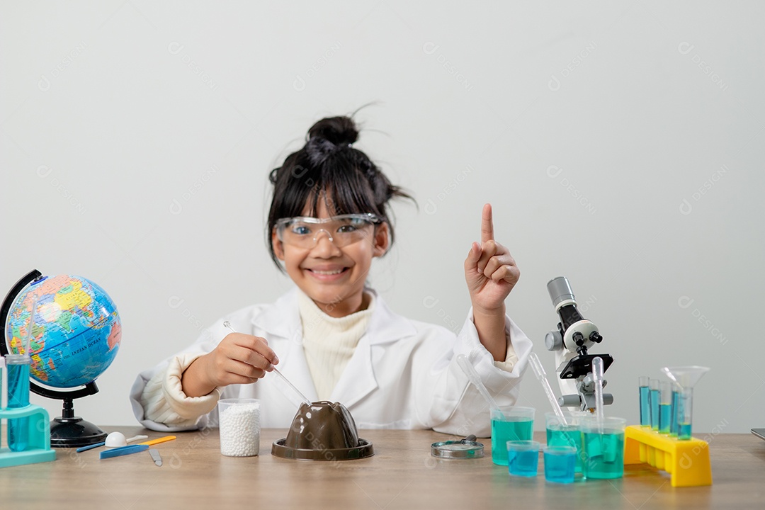 educação ciência química e conceito de crianças