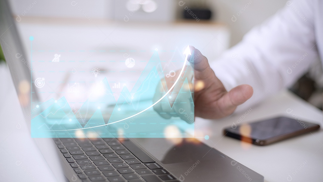 Desenvolvimento de negócios para o sucesso e conceito de crescimento crescente