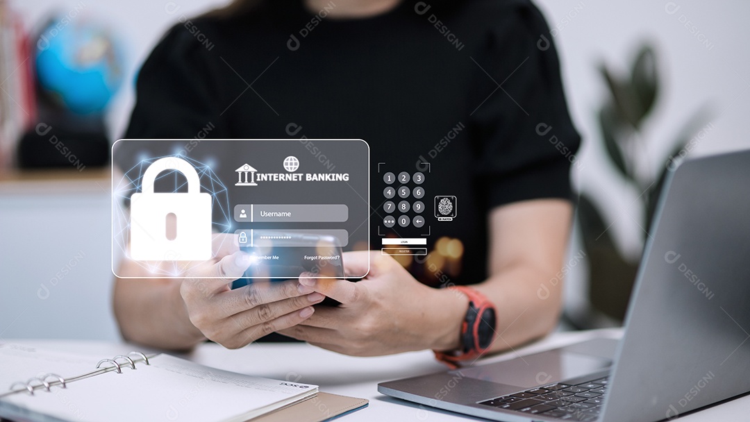 As pessoas usam internet banking em smartphones.