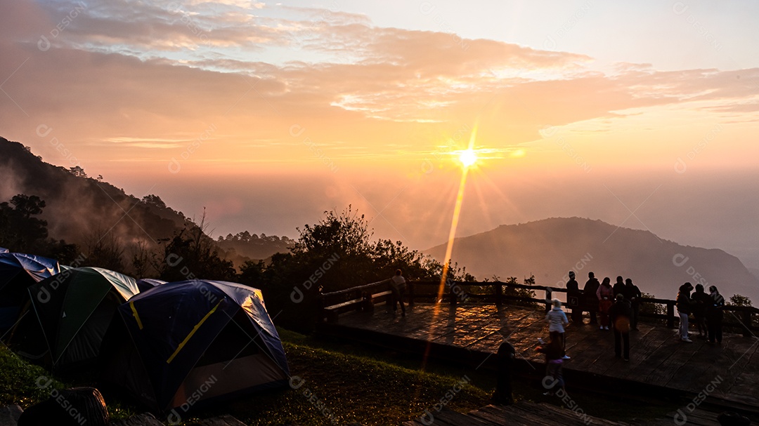 Belo nascer do sol Monson Viewpoint Doi Angkhang