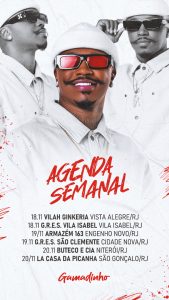 Story Flyer Agenda Semanal Gamadinho Social Media PSD Editável