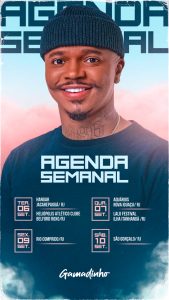 Story Flyer Agenda Semanal Gamadinho Social Media PSD Editável