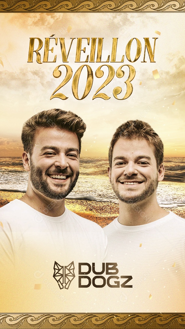 Story Flyer Réveillon 2023 Dub Dogz Social Media PSD Editável