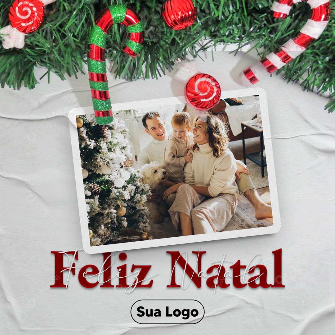 Feliz Natal 25 de Dezembro Social Media PSD Editável