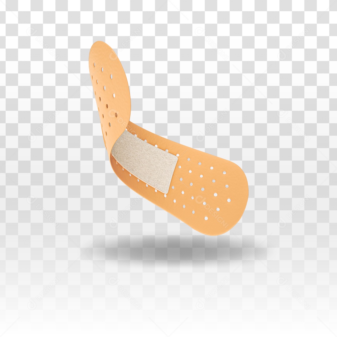 Band-Aid Curativo 3D PSD + PNG