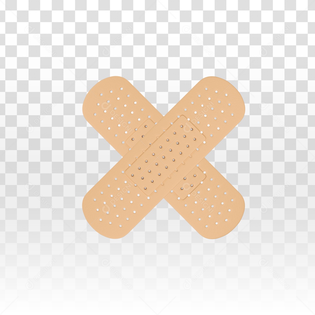 Band-Aid Curativo 3D PSD + PNG