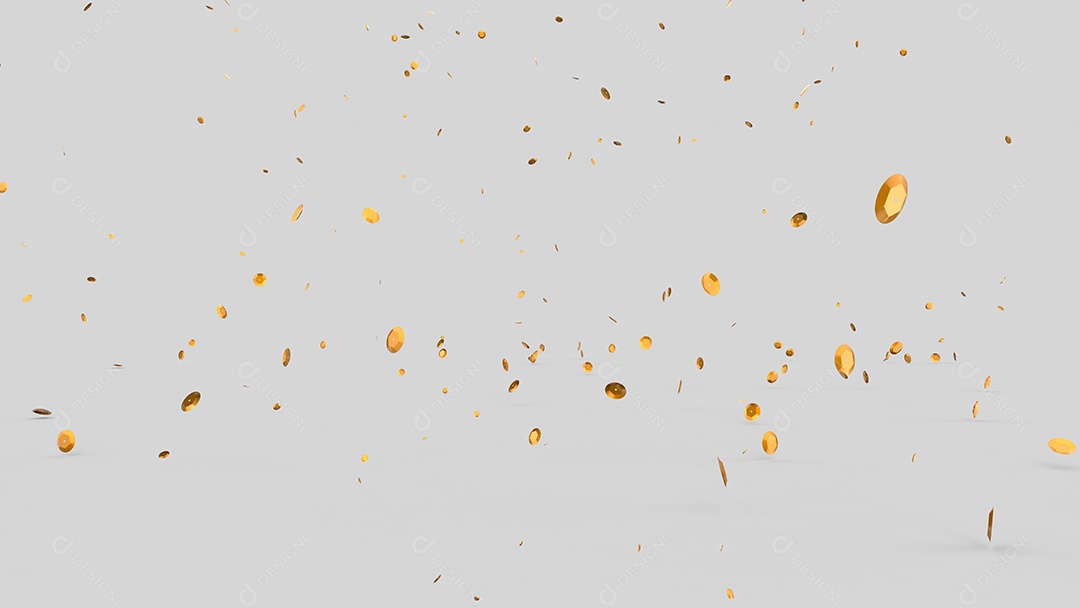 Confetes dourados de Ano Novo