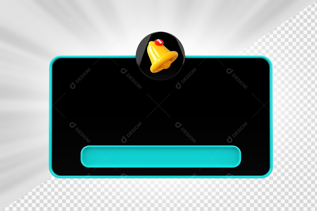 Caixa de Perguntas Preto e Azul Marinho Elemento 3D Para Composição PSD