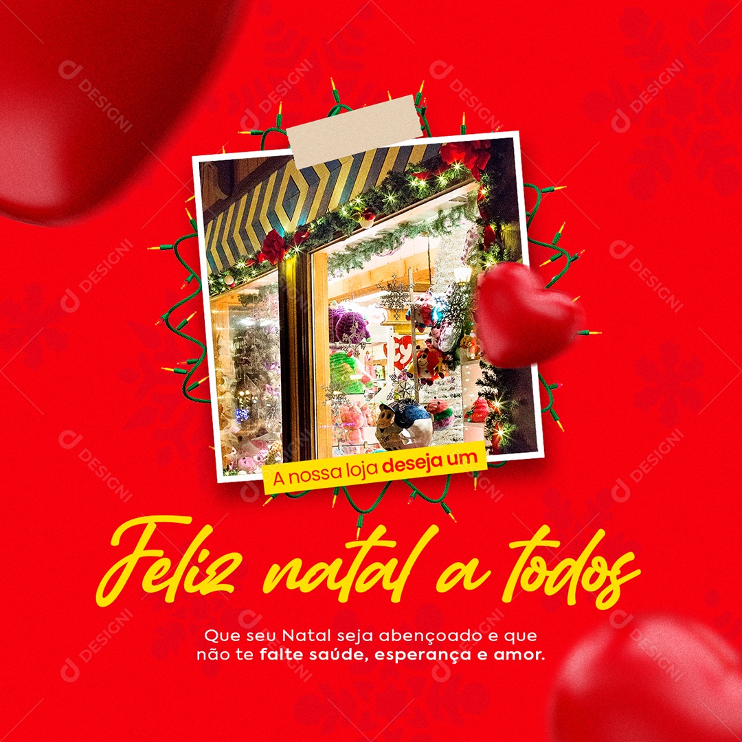 Feliz Natal a Todos Loja Social Media PSD Editável