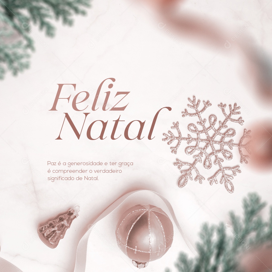 Merry Christmas December 25th Social Media Editable PSD