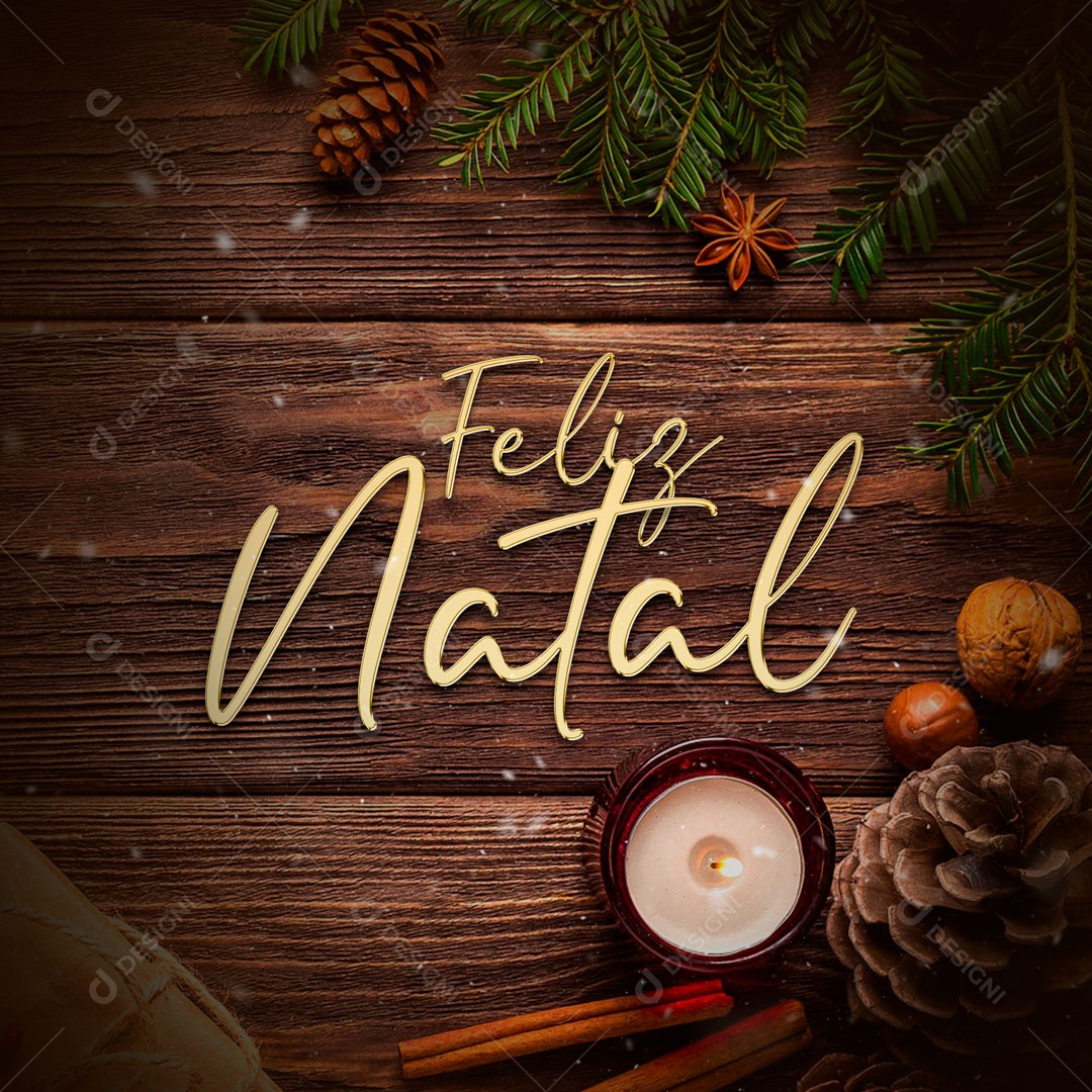 Feliz Natal Repleto de Harmonia Social Media PSD Editável