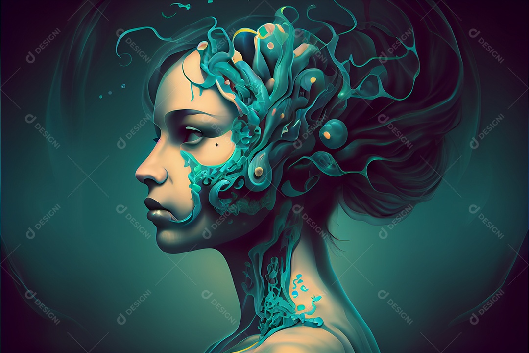 Célula cancerosa, Dia Mundial do Câncer, 04 de fevereiro, renderiza a realidade virtual