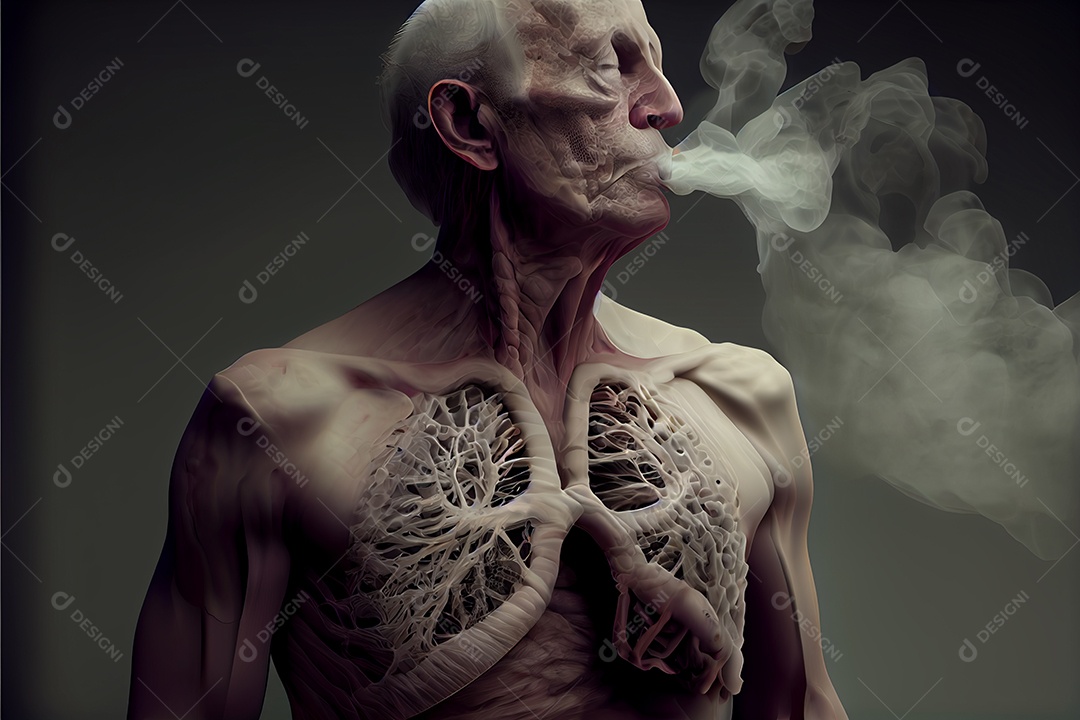 Câncer de fígado Dia Mundial do Câncer realista 04 de fevereiro renderizar realidade virtual