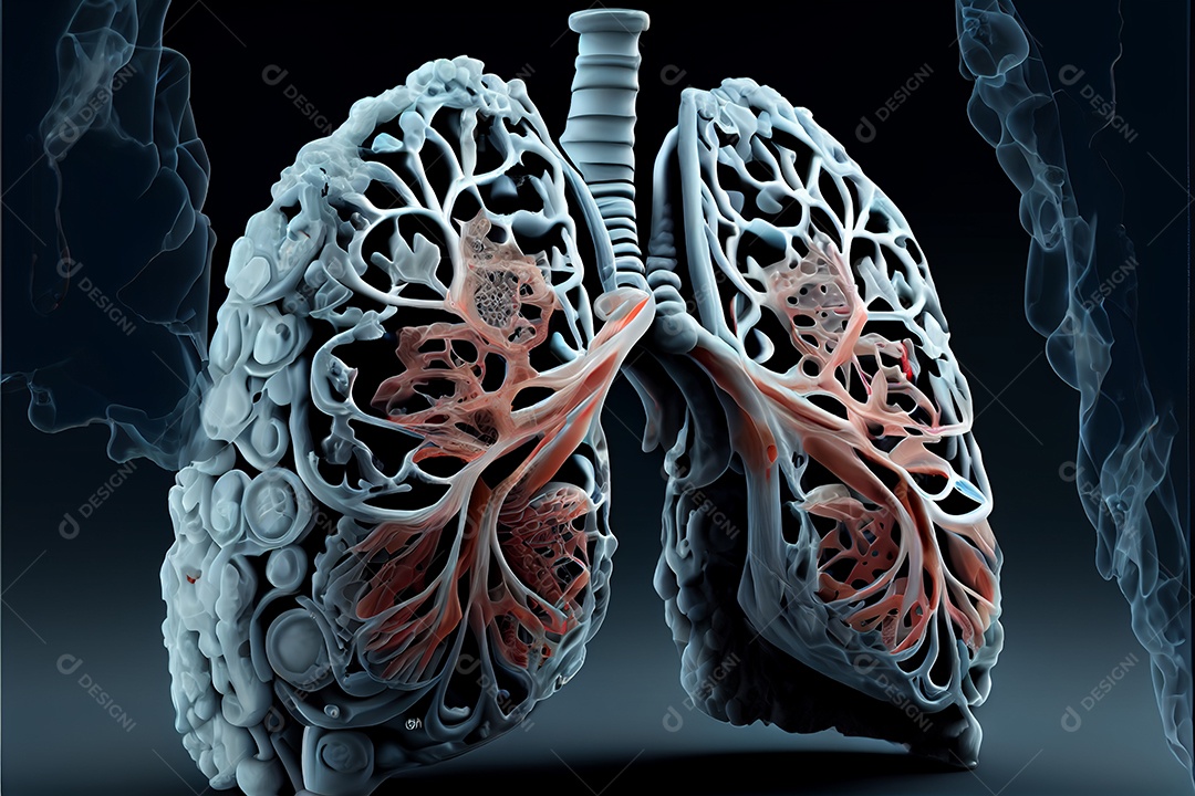 Célula cancerosa, Dia Mundial do Câncer, 04 de fevereiro, renderiza a realidade virtual