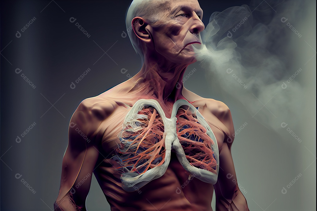 Câncer de fígado Dia Mundial do Câncer realista 04 de fevereiro renderizar realidade virtual