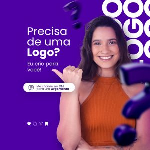 Precisa de Uma Logo Designer Gráfico Social Media PSD Editável