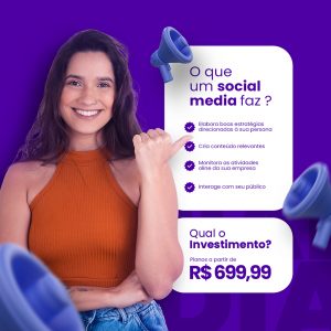 O Que um Social Media faz Designer Gráfico Social Media PSD Editável