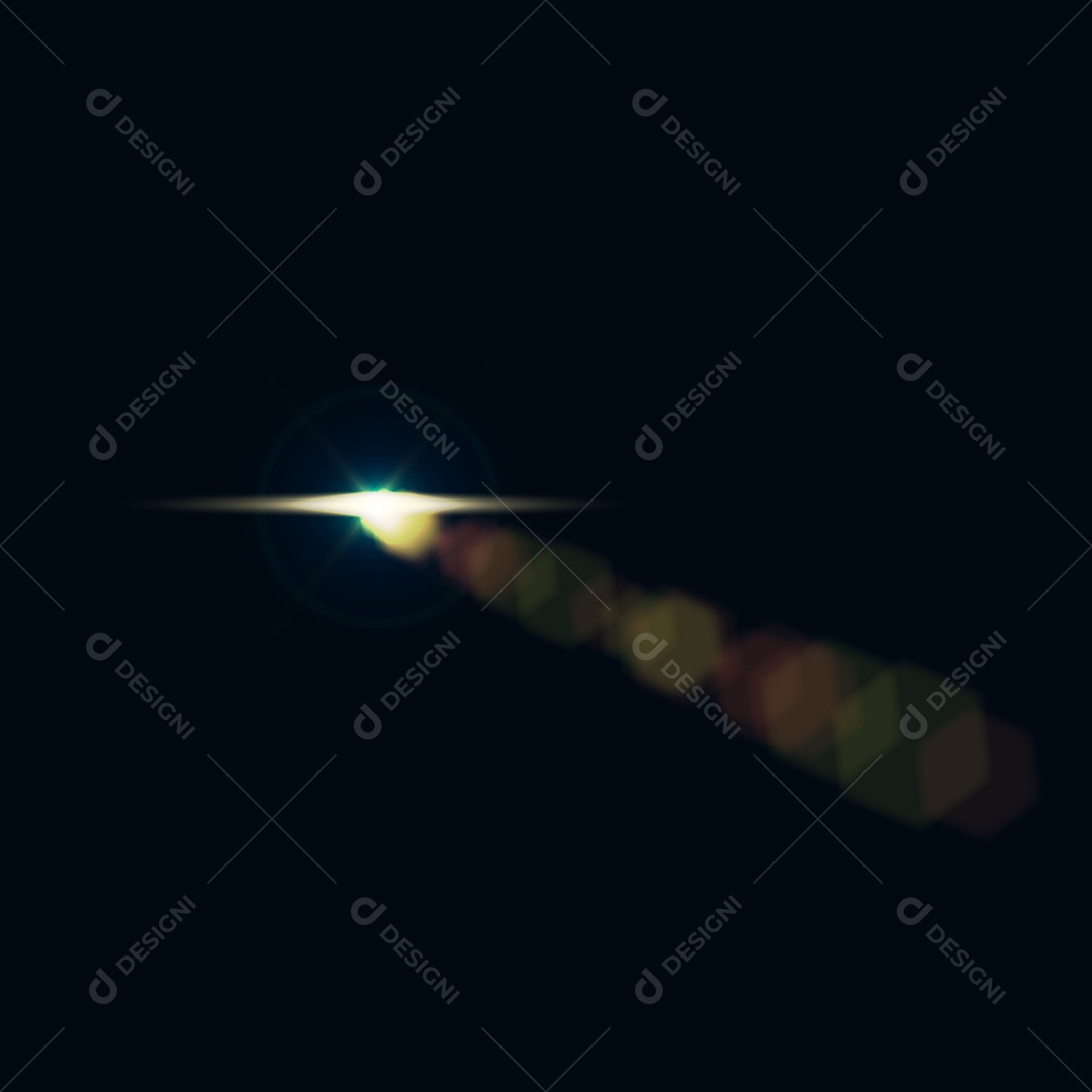 Lens Flare Reflexos de Luz Feixe Vetor JPG + AI Editável