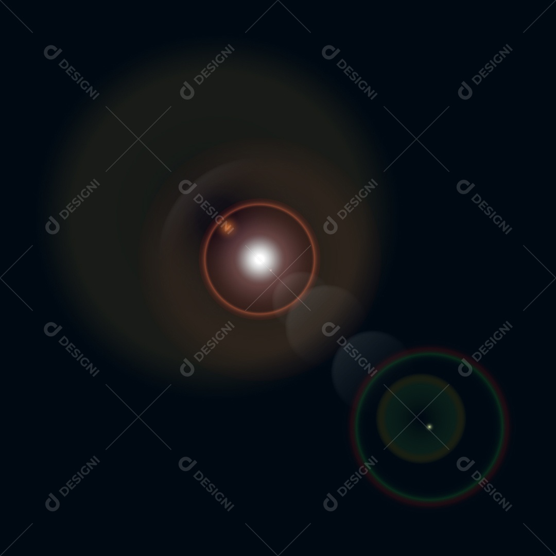 Lens Flare Reflexos de Luz Feixe Vetor JPG + AI Editável